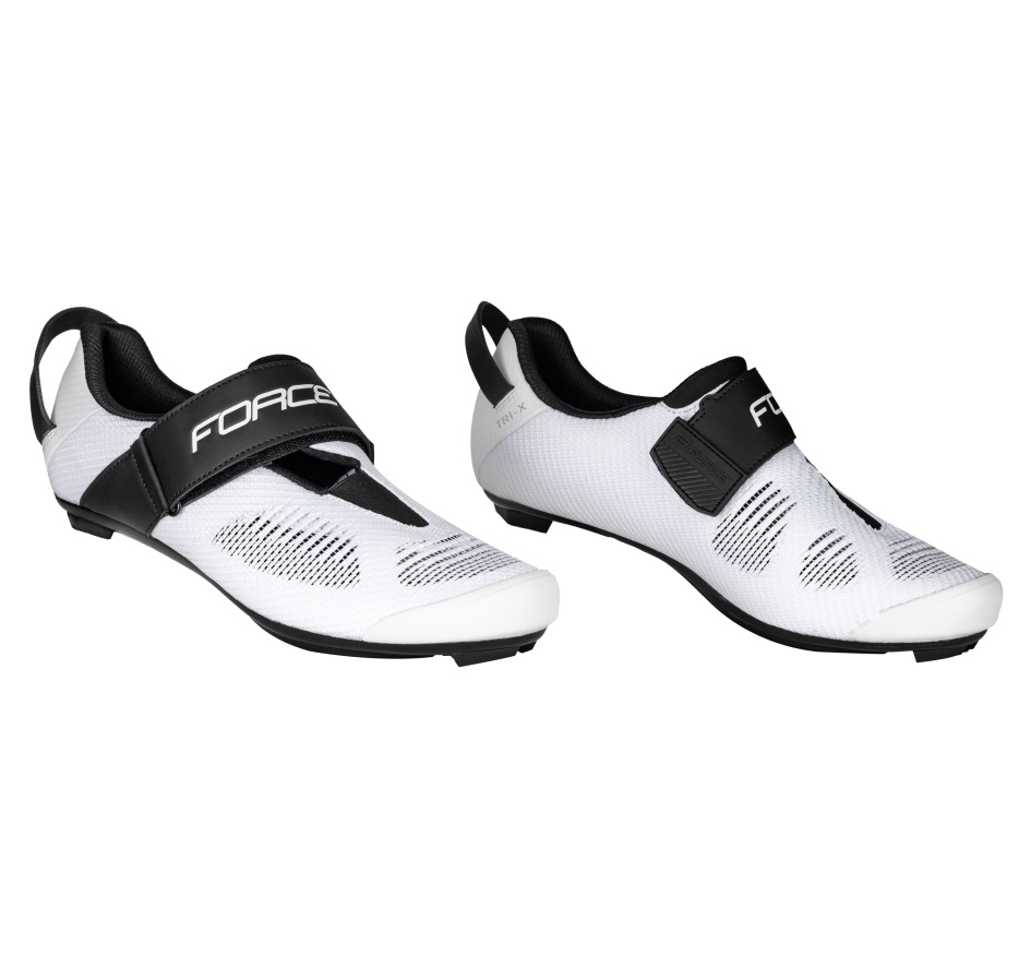 shoes FORCE ROAD TRI-X, white-black