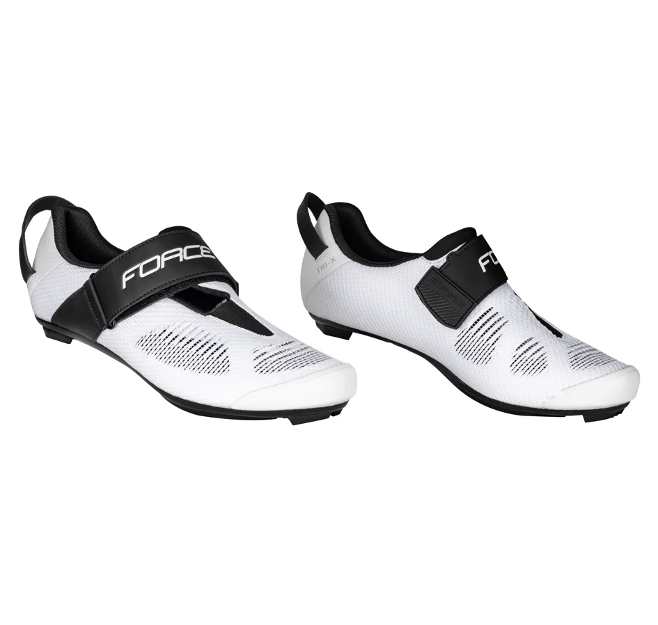 shoes FORCE ROAD TRI-X, white-black