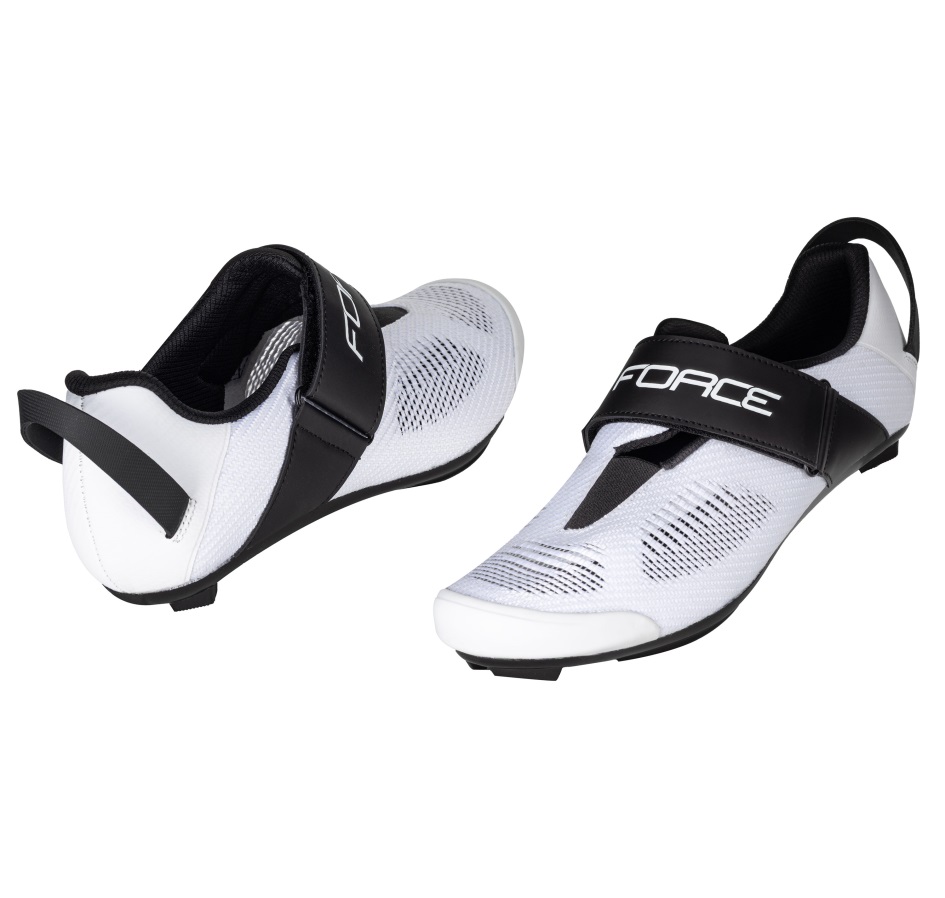 shoes FORCE ROAD TRI-X, white-black