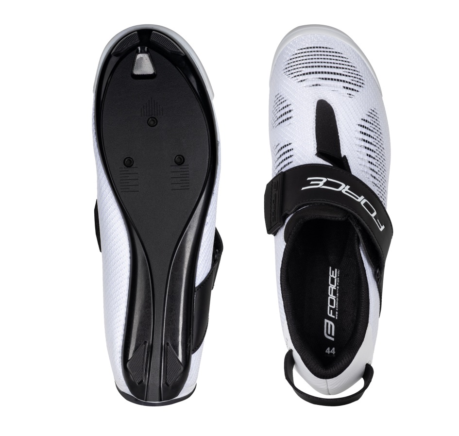 shoes FORCE ROAD TRI-X, white-black