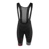 shorts F ASCENT, with pad,black-grey-red 