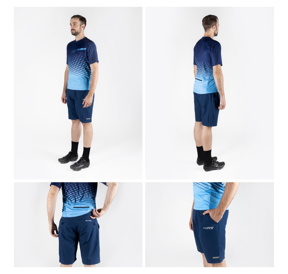 shorts F BLADE MTB with sep. pad, navy blue