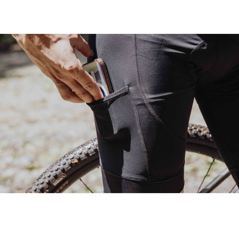 shorts F COMFORT 2 to waist with pad, black