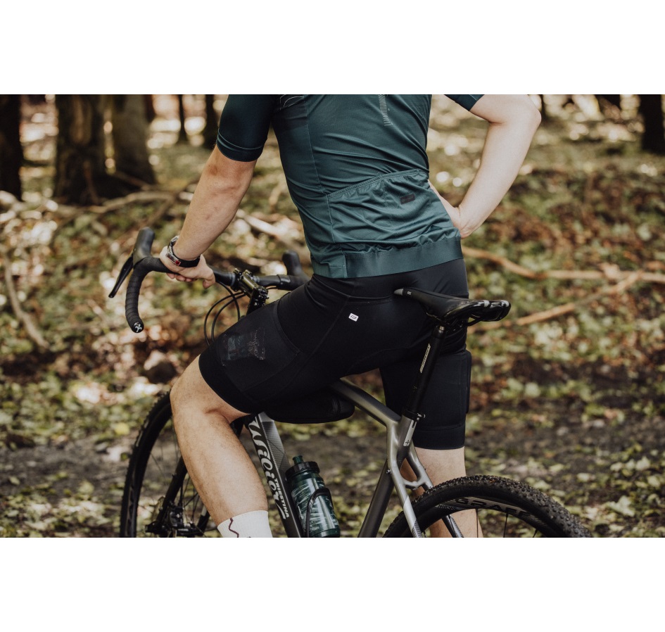 shorts F COMFORT 2 to waist with pad, black