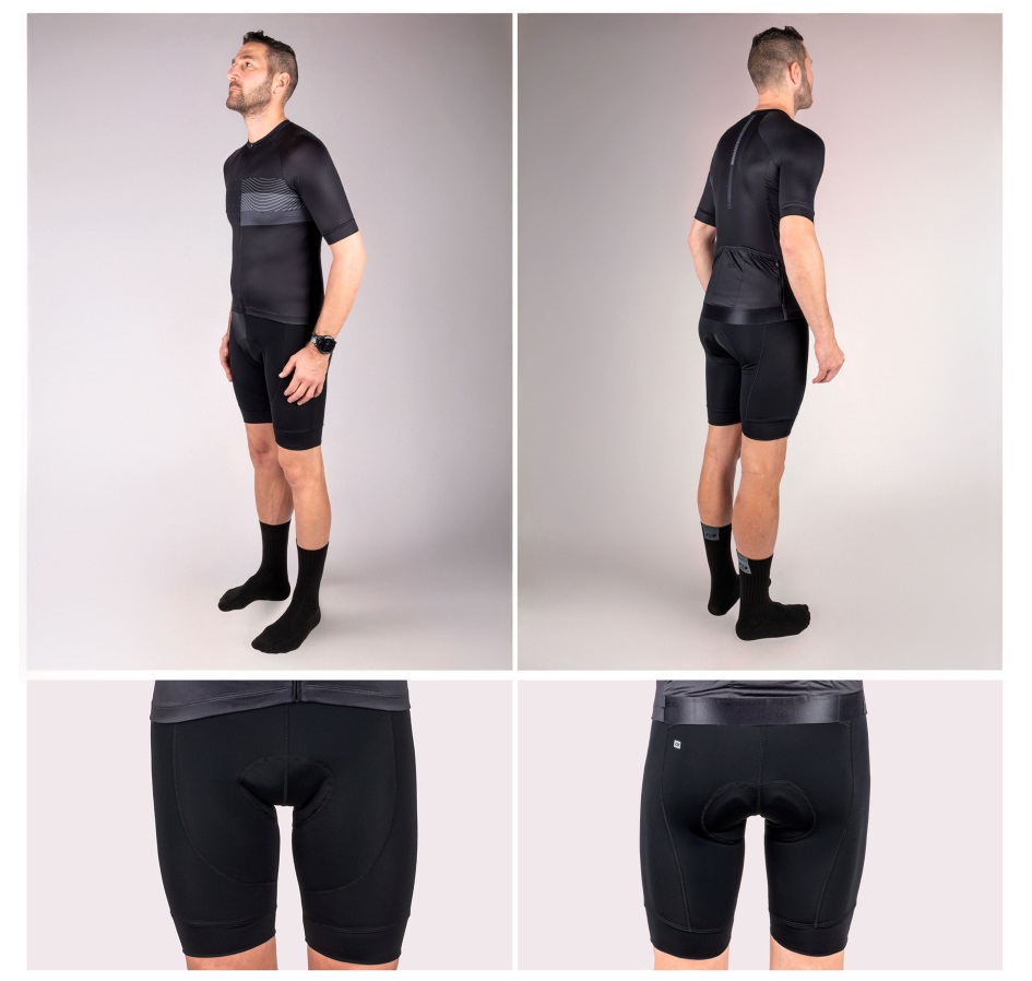 shorts F COMFORT to waist with pad, black