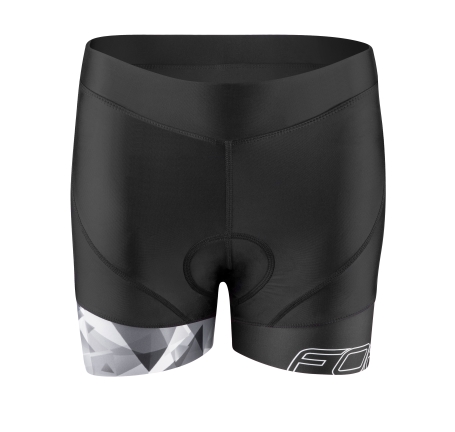 shorts F MINI LADY to waist w pad, black-grey