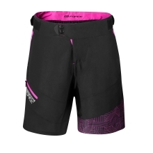 shorts F STORM LADY to waist w pad, black-pink