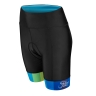 shorts F VICTORY LADY to waist w pad, blk-blue