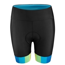 shorts F VICTORY LADY to waist w pad, blk-blue