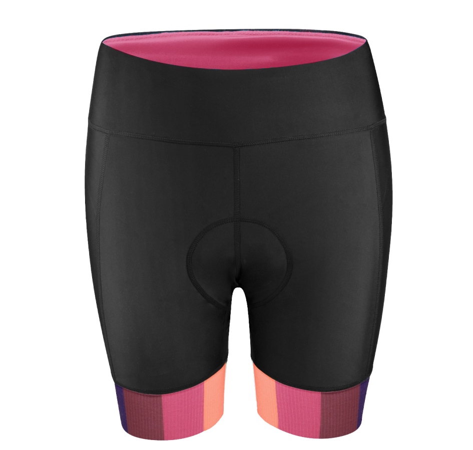 shorts F VICTORY LADY to waist w pad, blk-pink S