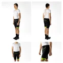 shorts FORCE B30 to waist with pad,black-fluo