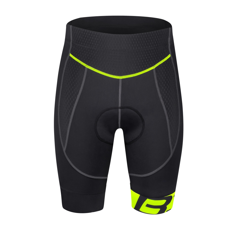 shorts FORCE B30 to waist with pad,black-fluo