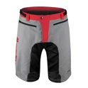 shorts FORCE MTB-11 with sep. pad, grey 