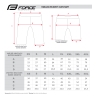 shorts FORCE MTB-11 with sep. pad, grey 