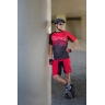 shorts FORCE MTB-11 with sep. pad, red