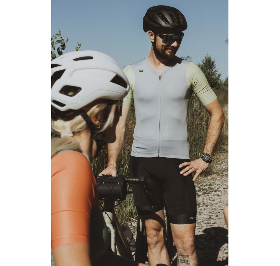 shorts FORCE PACE to waist with pad, black