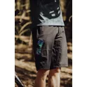 shorts FORCE REBEL MTB without pad, black