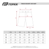 shorts FORCE REBEL MTB without pad, black
