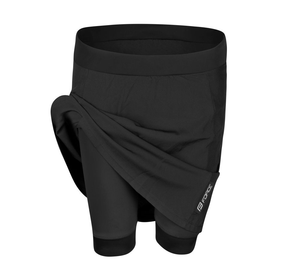 skirt  FORCE DAISY to wait with pad, black 