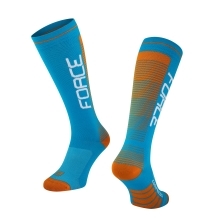 socks F COMPRESS, blue-orange