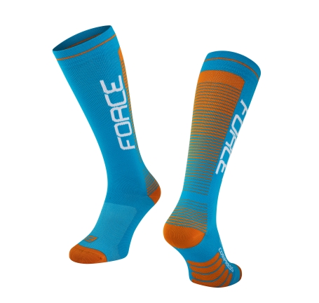 socks F COMPRESS, blue-orange