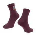 socks FORCE COLOUR short, burgundy