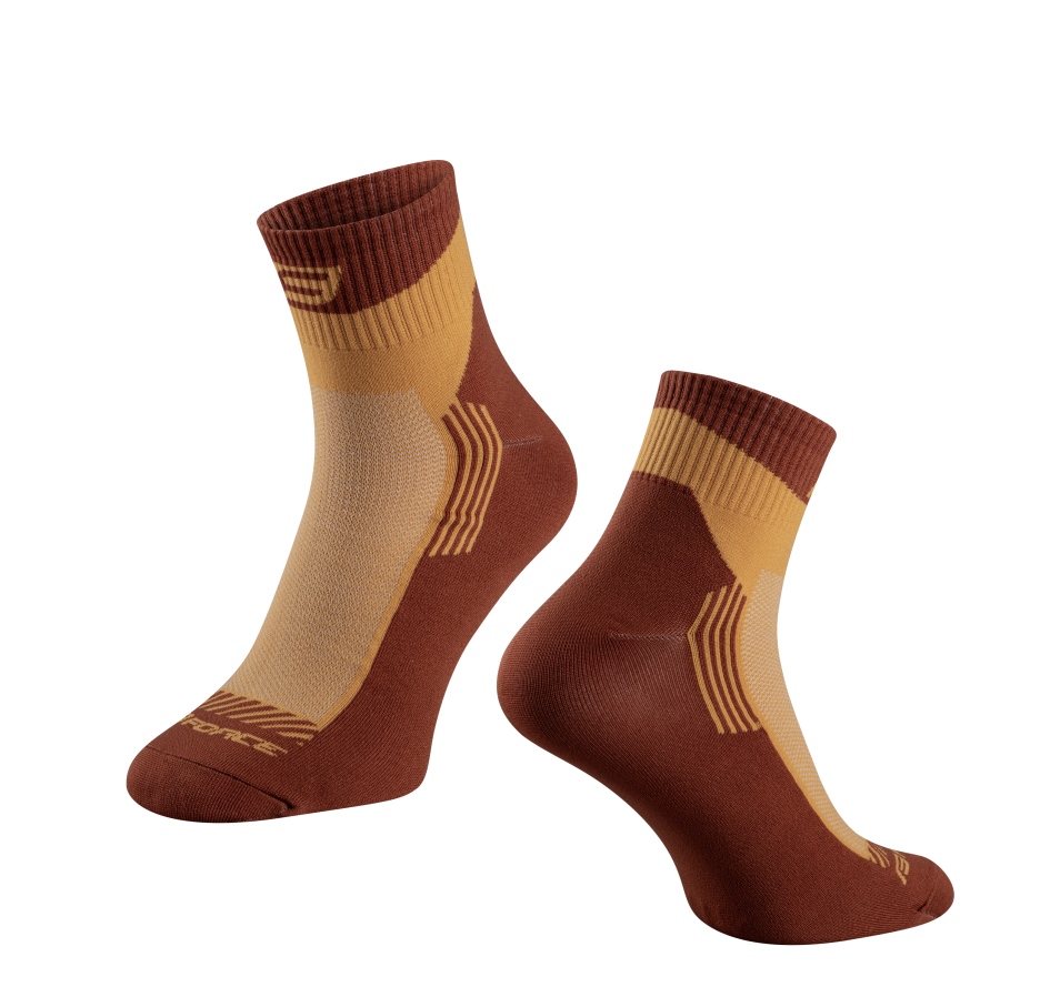 socks FORCE DUNE, brown L-XL/42-46