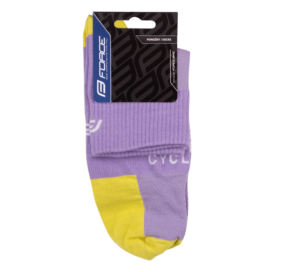 socks FORCE EDGE violet-fluo