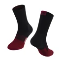 socks FORCE FLAKE thermo, black-bordo