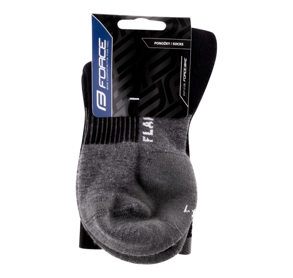 socks FORCE FLAKE thermo, black-grey
