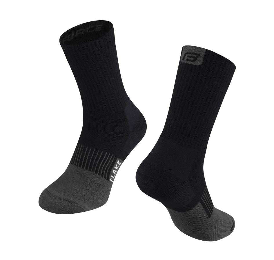 socks FORCE FLAKE thermo, black-grey