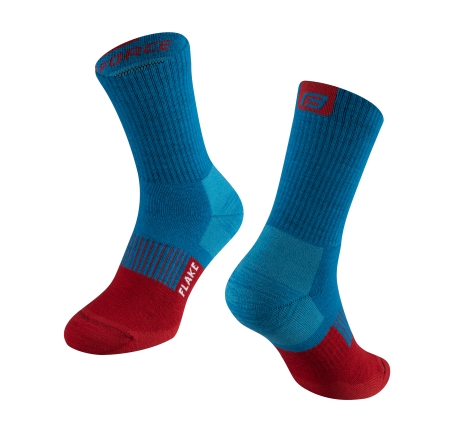 socks FORCE FLAKE thermo, blue-red