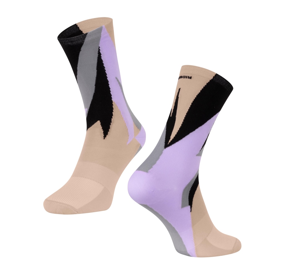 socks FORCE FREERIDE, creme-pink-grey