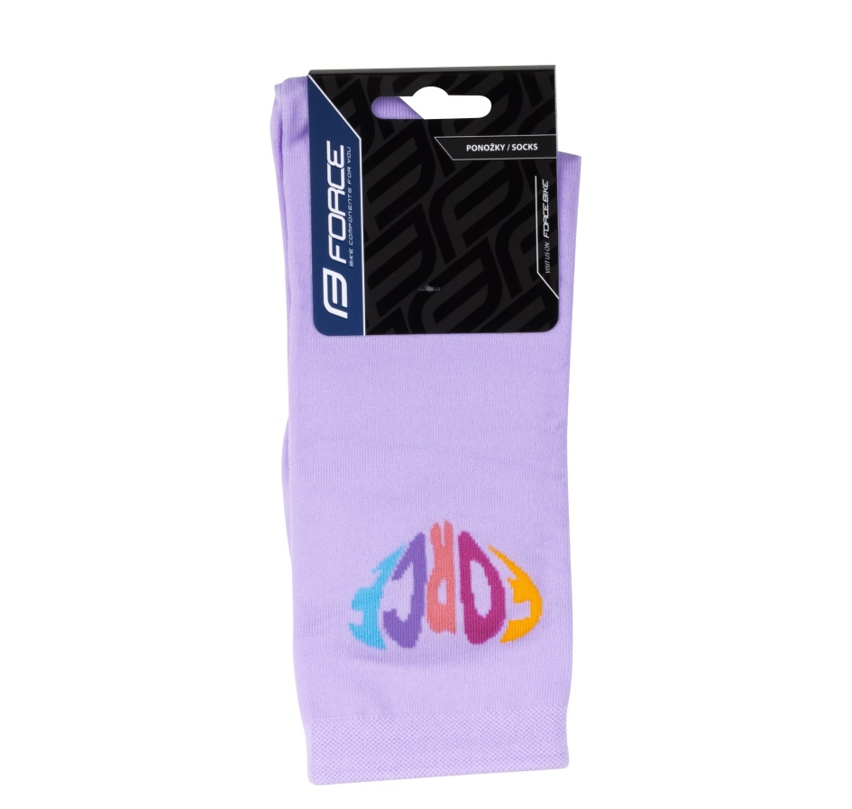 socks FORCE IN HEART long, purple