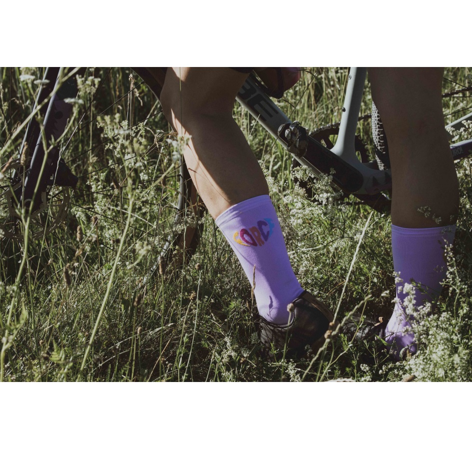 socks FORCE IN HEART long, purple