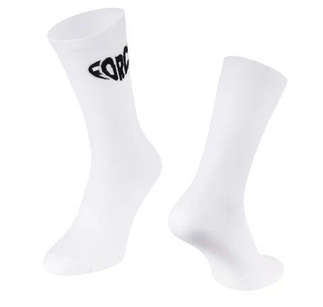 socks FORCE IN HEART long, white
