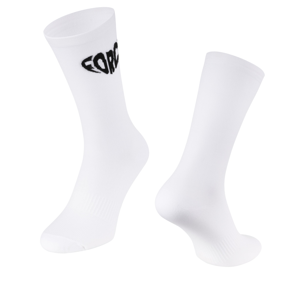 socks FORCE IN HEART long, white L-XL/42-46