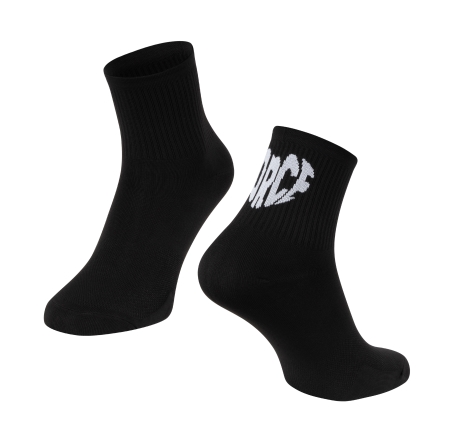 socks FORCE IN HEART short, black