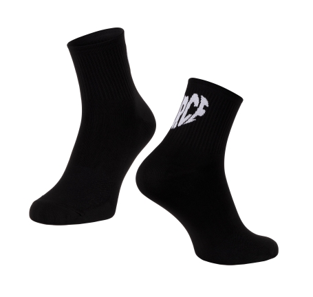 socks FORCE IN HEART short, black