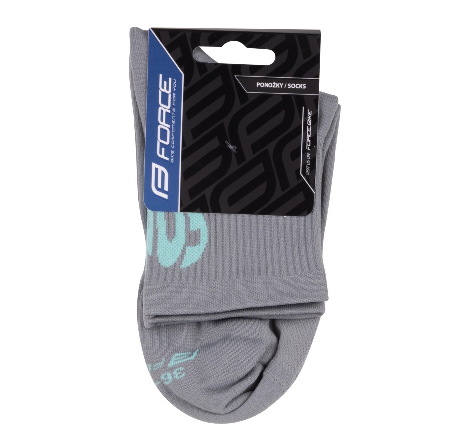 socks FORCE IN HEART short, grey