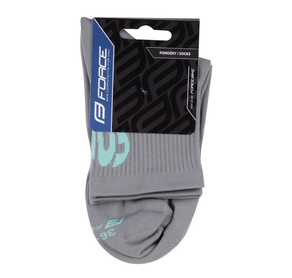 socks FORCE IN HEART short, grey