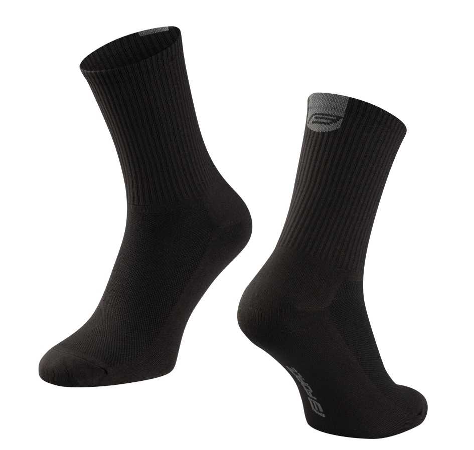 socks FORCE LONGER, black S-M/36-41