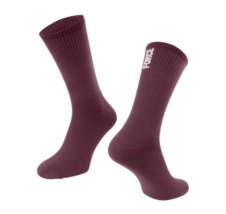 socks FORCE LONGER SLIM, burgundy