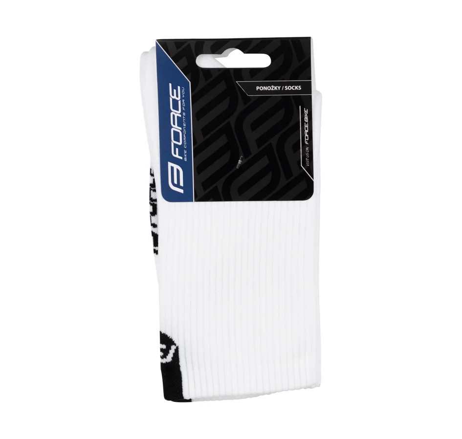 socks FORCE LONGER white