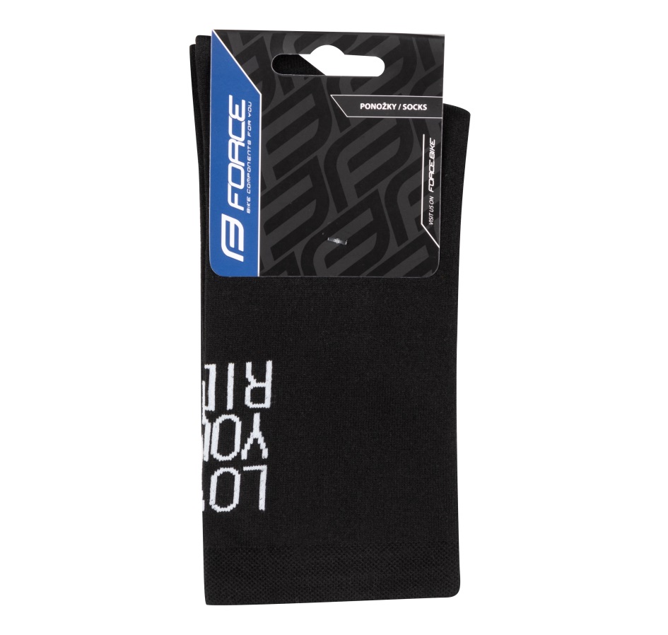 socks FORCE LOVE YOUR RIDE black