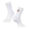 socks FORCE LOVE YOUR RIDE, white L-XL/42-46