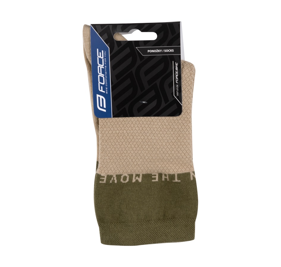 socks FORCE MOVE brown-green