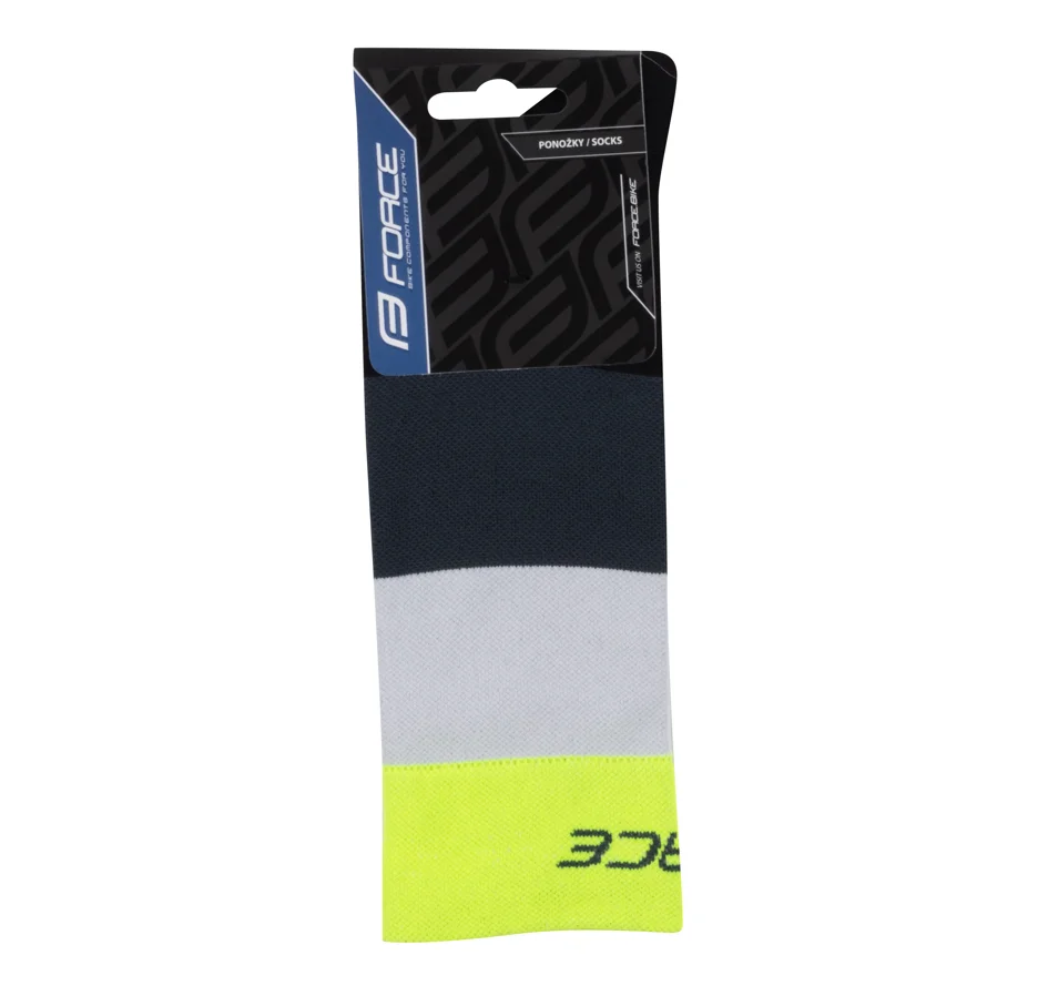 socks FORCE RAINBOW, black-fluo