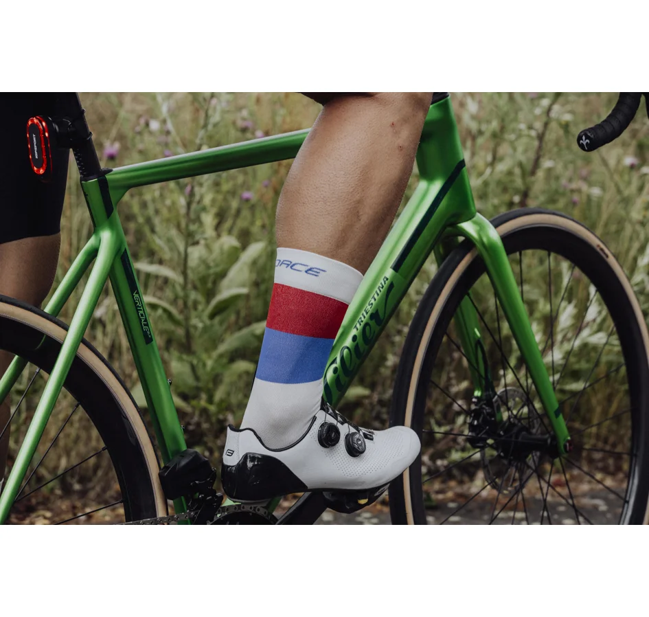 socks FORCE RAINBOW, creme-blue-red