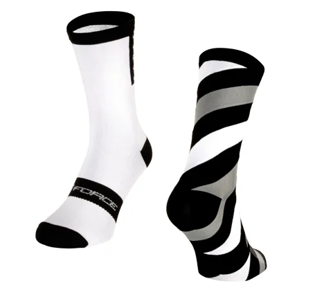 socks FORCE SLANTED, black-white